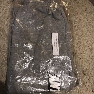 Grey anti social sweatpants